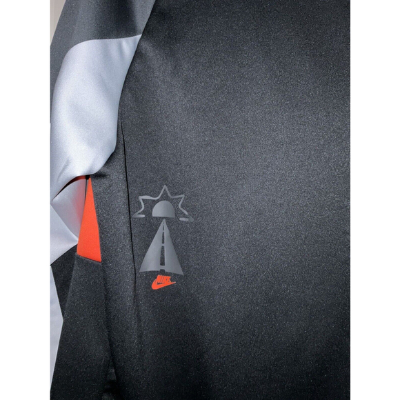 Nike Sportswear Smile Track Jacket Full Zip‎ Black/Orange Men’s XL DQ3524-010 - Picture 8 of 10